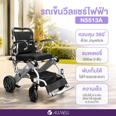รถเข็นวีลแชร์ไฟฟ้า N5513A - Image 2