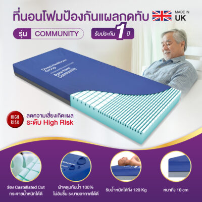 ที่นอนโฟมป้องกันแผลกดทับ รุ่น COMMUNITY | ช่วยกระจายน้ำหนักได้ดี - Image 2