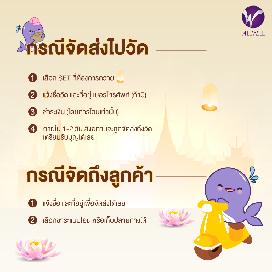 ถวายสังฆทานออนไลน์ ทำบุญออนไลน์