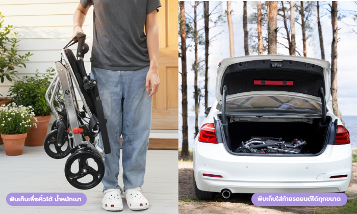รถเข็น AllWell ขึ้นเครื่องบิน