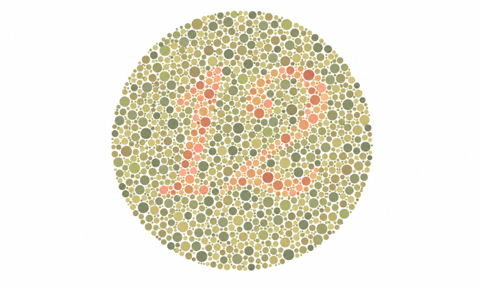 แบบทดสอบตาบอดสีเลข 12 สำหรับคัดกรองเบื้องต้น