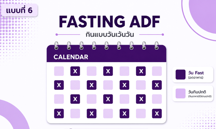 การลดน้ำหนักแบบ ADF หรือ Alternate Day Fasting อดอาหารแบบวันเว้นวัน